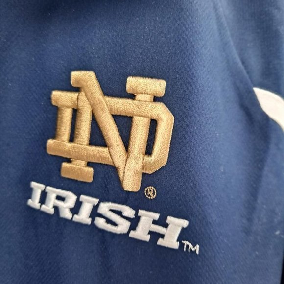 Blue Notre Dame Adidas Climate Proof Windbreaker Size‎ XL - Picture 2 of 5